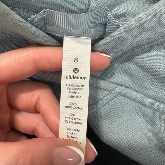 lululemon athletica Women's Hoodie - Light Gray blue - Picture 3 of 5